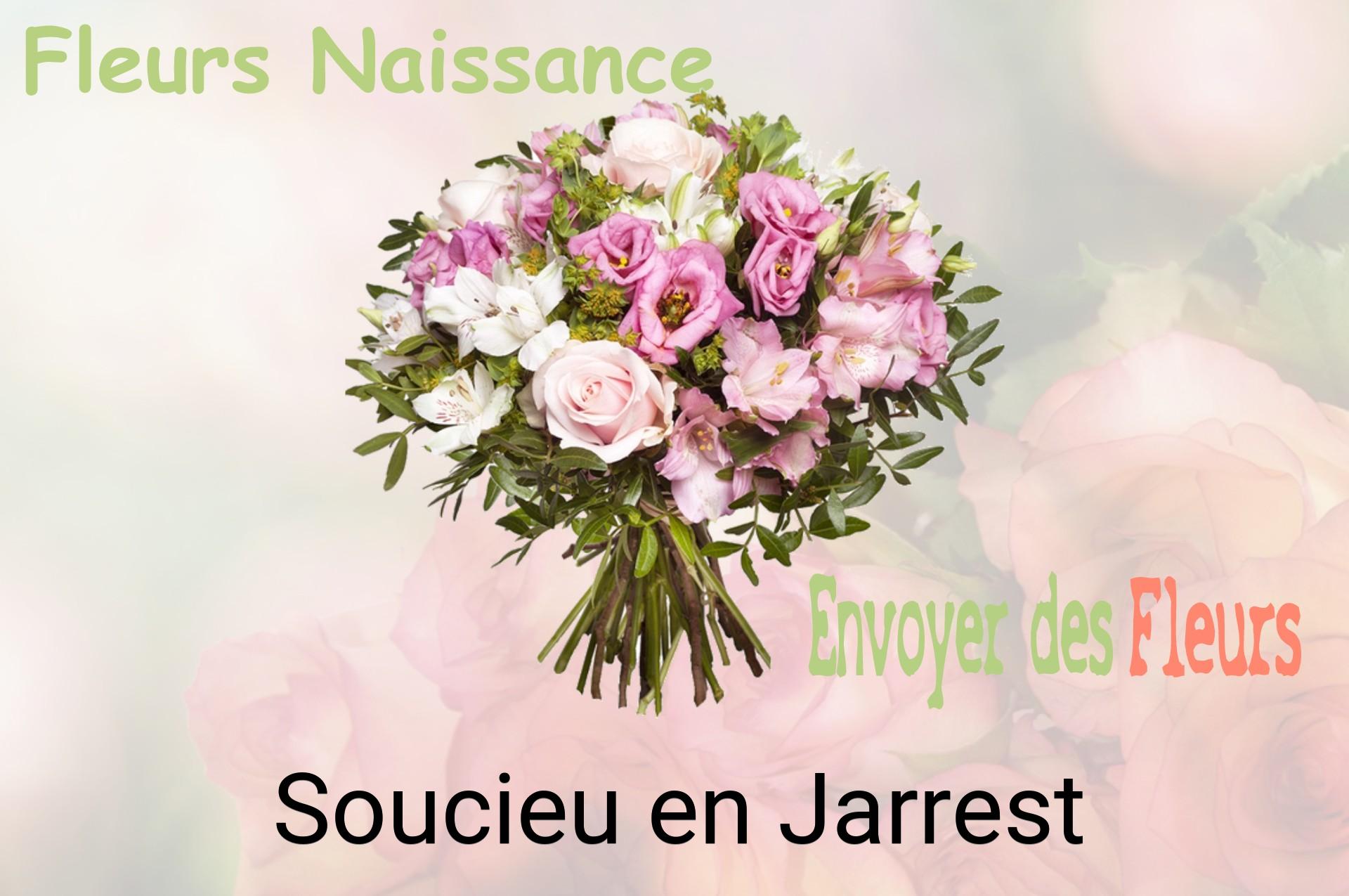 Bouquet de fleurs de naissance livré à Soucieu-en-Jarrest